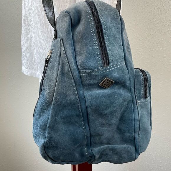 NWT Prago Blue Leather Crossbody Bag - Picture 2 of 7